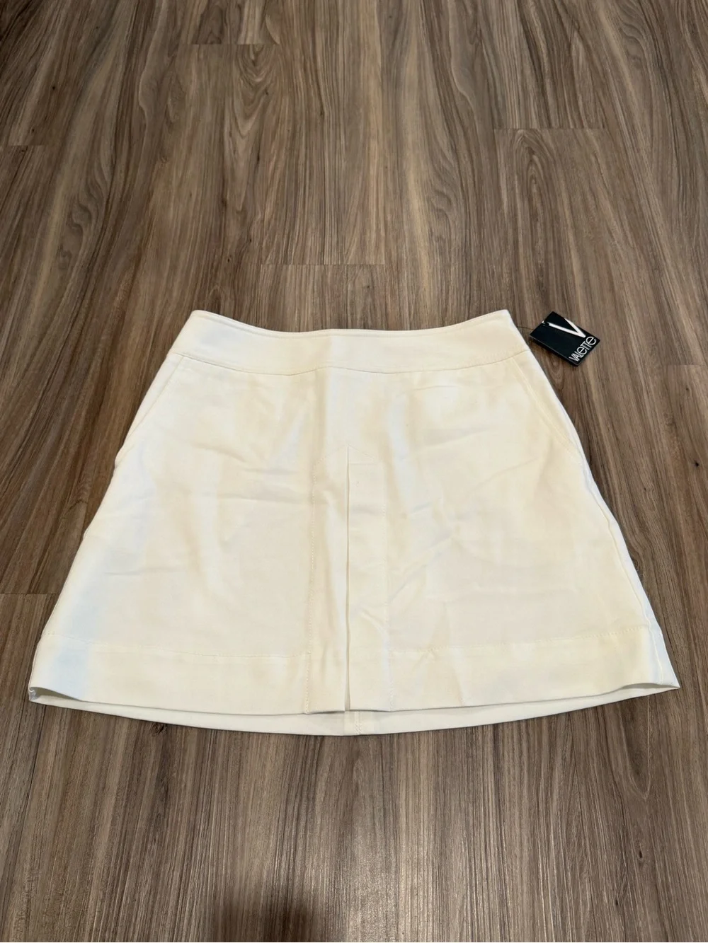 NWT Valette Ivory A-Line Mini Skirt - Picture 1 of 9